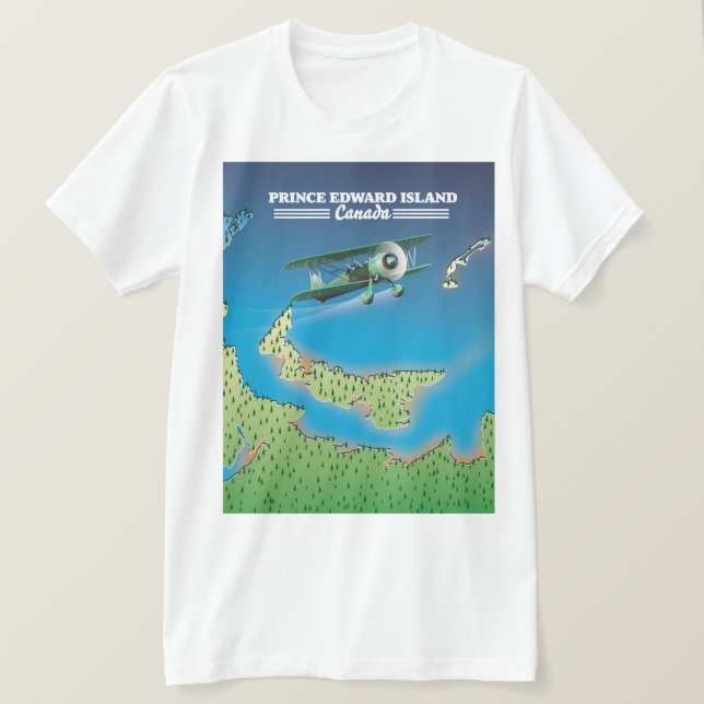 Prince Edward Island, Canada map. T-Shirt (Design Front)