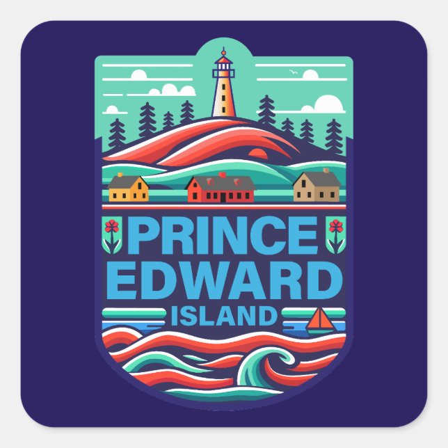 Prince Edward Island Canada Square Sticker (Front)