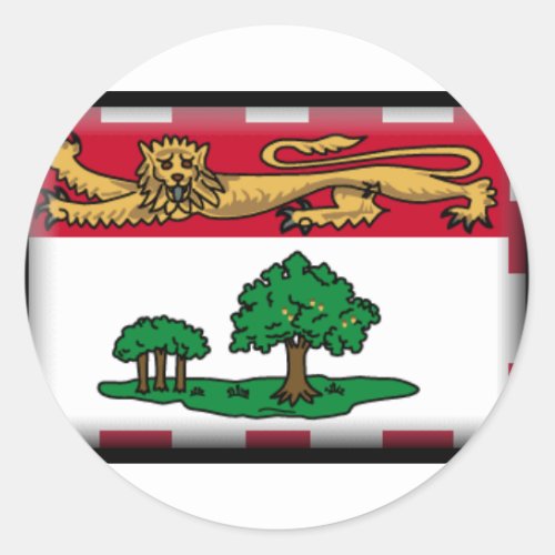 Prince Edward Island Flag Classic Round Sticker
