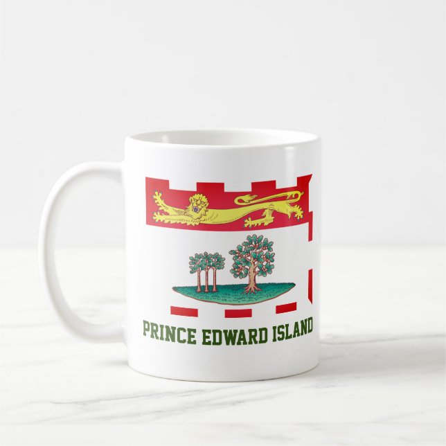 Prince Edward Island Flag Coffee Mug (Left)