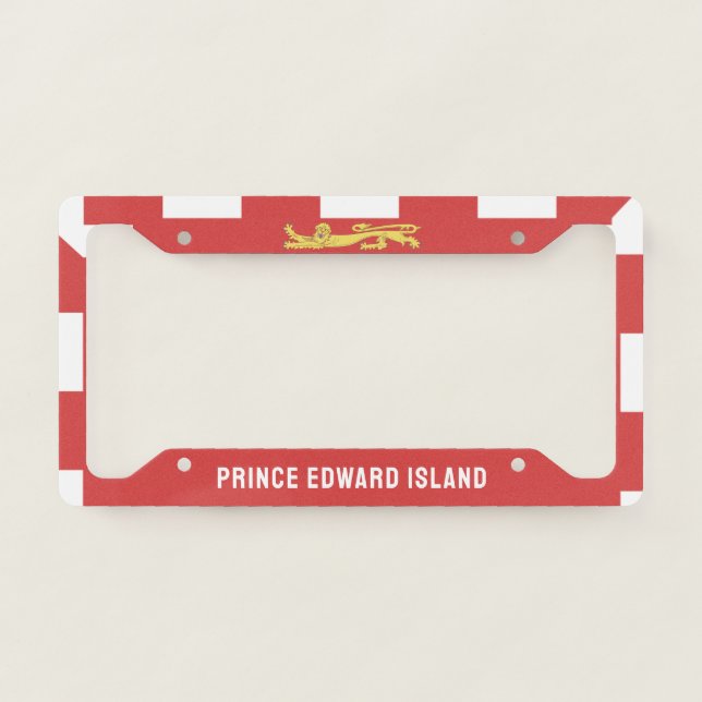 Prince Edward Island Flag License Plate Frame (Front)