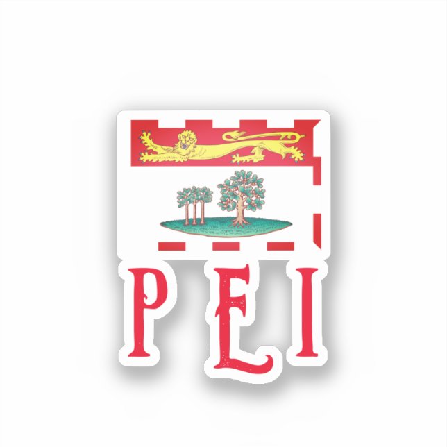 Prince Edward Island Flag Sticker (Front)
