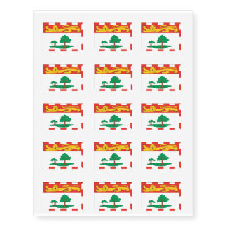 PRINCE EDWARD ISLAND FLAG TEMPORARY TATTOOS