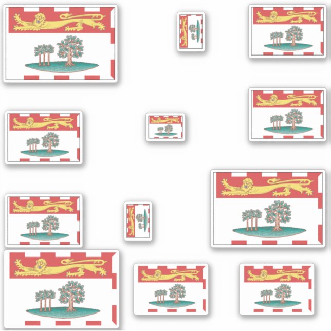 Prince Edward Island Flags Graphic Sticker (Front)