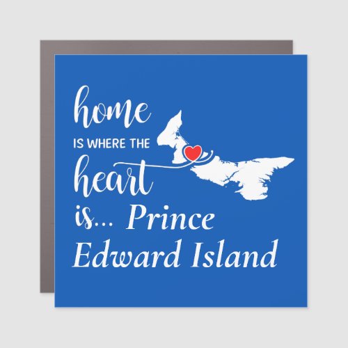Prince Edward Island Home is Where Heart is Car Magnet