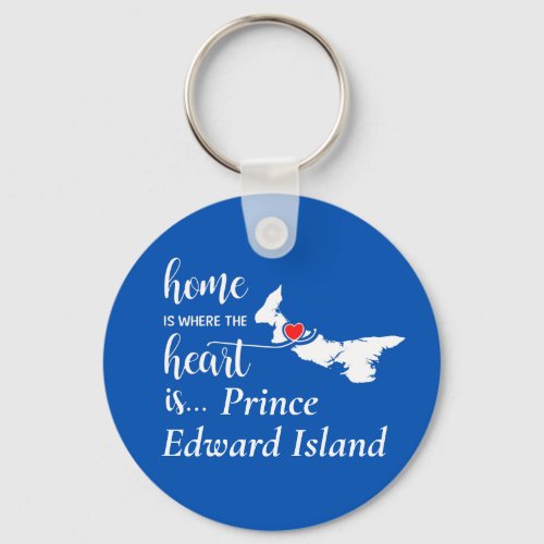 Prince Edward Island Home is Where Heart is Keychain