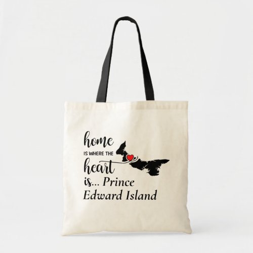 Prince Edward Island Home is Where Heart is Tote Bag