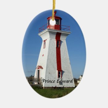 Prince Edward Island-lighthouse Ceramic Ornament by lighthouseenthusiast at Zazzle