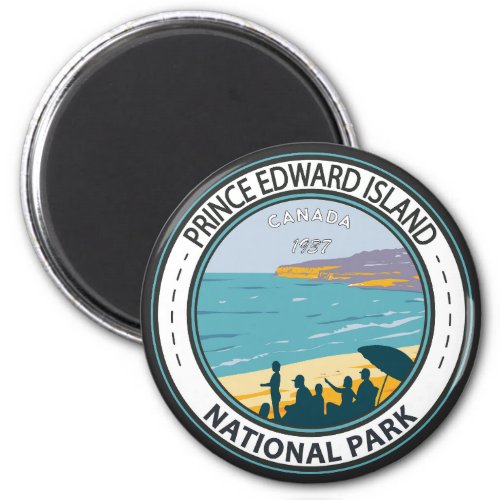 Prince Edward Island National Park Beach Badge Magnet