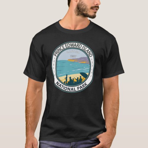 Prince Edward Island National Park Beach Badge T_Shirt