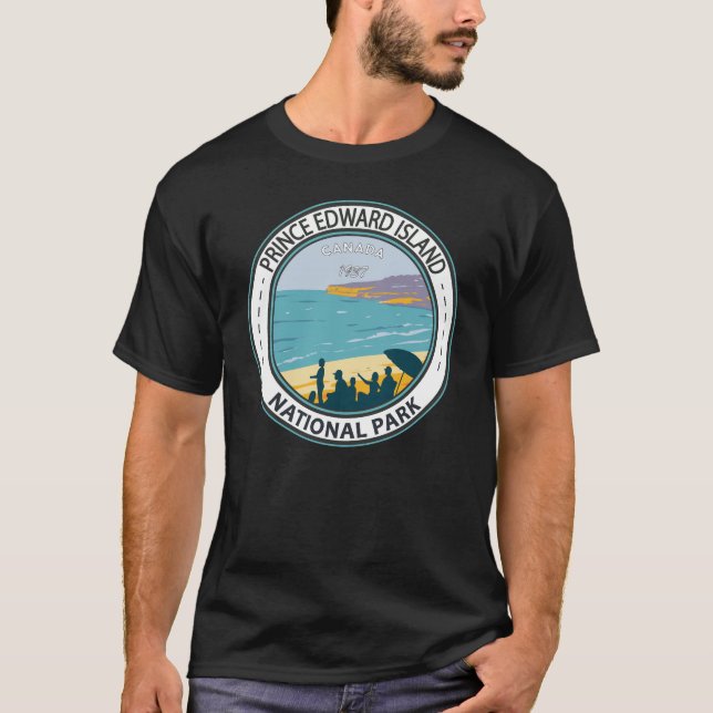 Prince Edward Island National Park Beach Badge T-Shirt (Front)