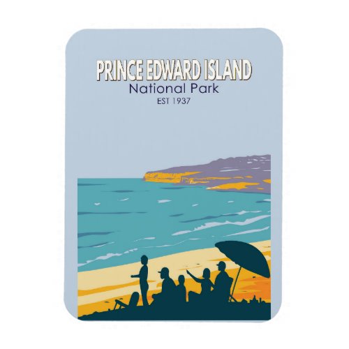 Prince Edward Island National Park Beach Vintage Magnet
