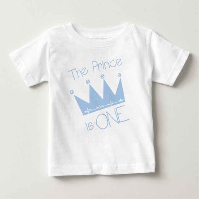 Prince First Birthday Baby T-Shirt (Front)