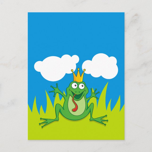 Prince Frog 4.25" x 5.6" Postcard (Front)