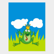 Prince Frog 4.25” x 5.6” Postcard