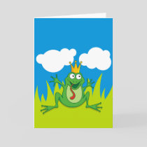 Prince Frog 5" x 7" Holiday Card