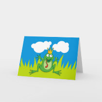 Prince Frog 7” x 5” Holiday Card