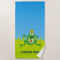 Prince frog beach towel