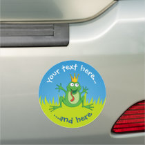 Prince Frog Car Magnet