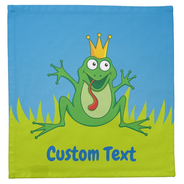 Prince Frog Cloth Napkin (Front)