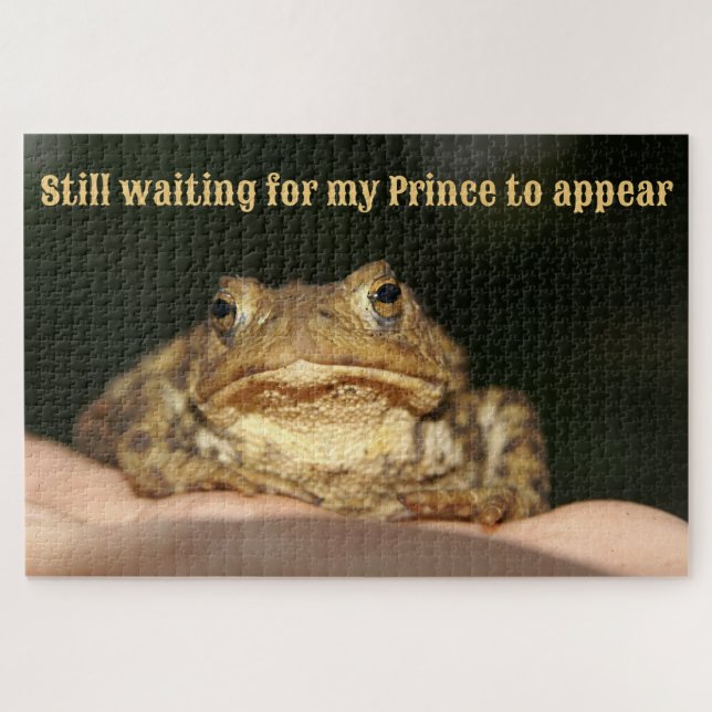 Prince Frog or toad just waiting Jigsaw Puzzle (Horizontal)