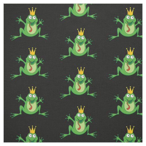 Prince Frog Pattern Fabric