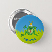 Prince Frog Pinback Button