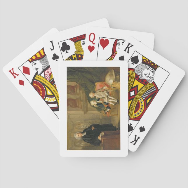 Prince George (1738-1820) and Prince Edward August Poker Cards (Back)