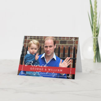 Prince George and Prince William Card