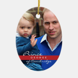 Prince George and Prince William Ceramic Ornament