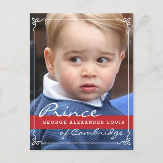Prince George and Prince William Postcard