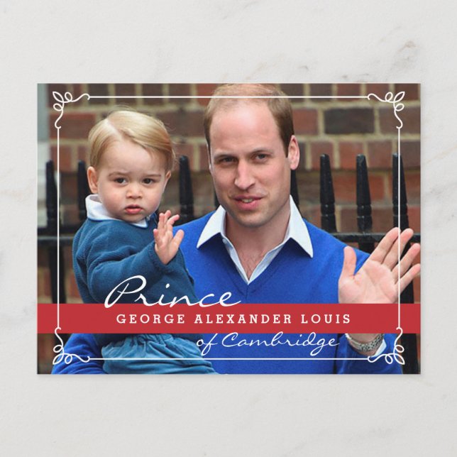 Prince George and Prince William Postcard (Front)