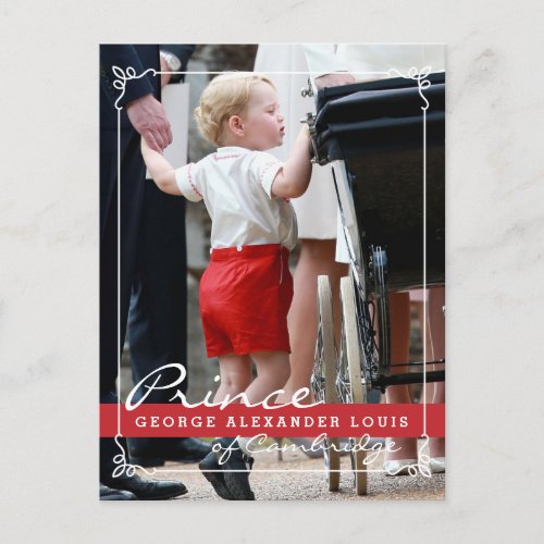 Prince George and Prince William Postcard