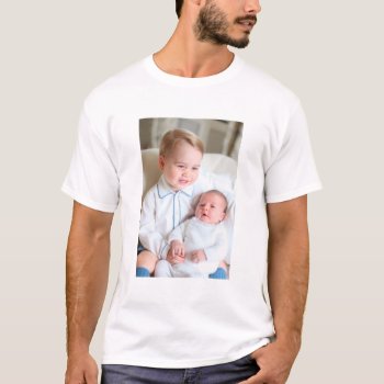 Prince George And Princess Charlotte T-shirt by Moma_Art_Shop at Zazzle