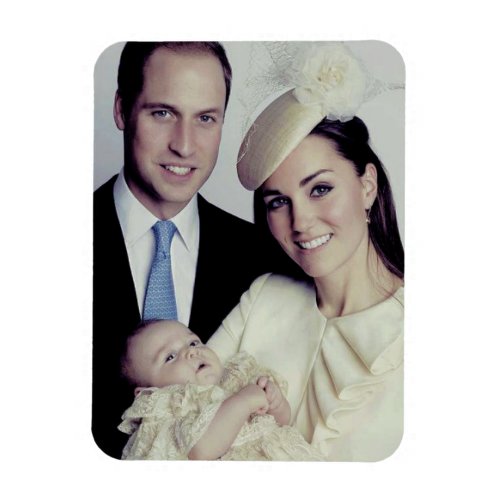 Prince George christening closeup Oct 2013 Magnet