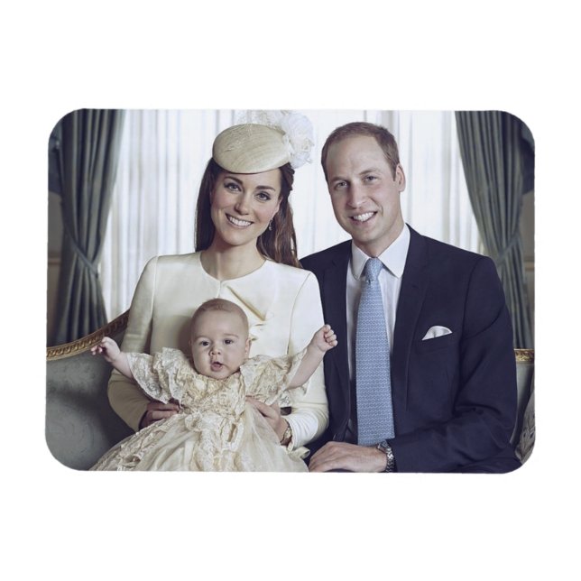 Prince George christening Oct 2013 stylized Magnet (Horizontal)