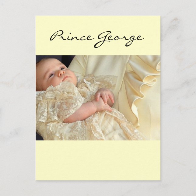 Prince George Christening Postcard (Front)