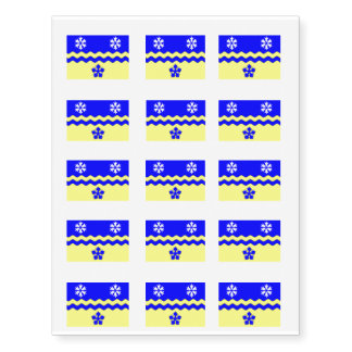 PRINCE GEORGE Flag Temporary Tattoos