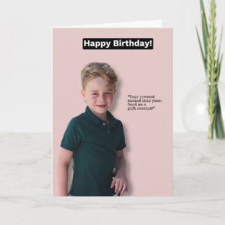 Prince George Happy Birthday card