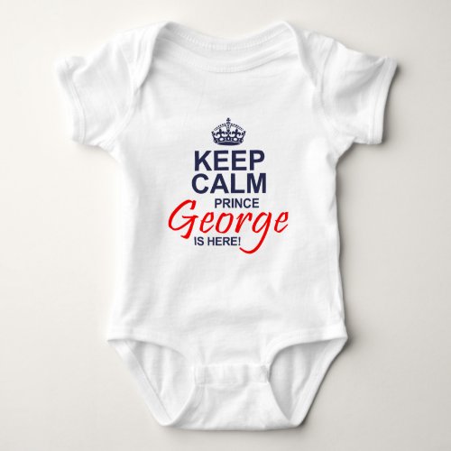 Prince George is Here Baby Bodysuit