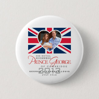 Prince George - William & Kate Button