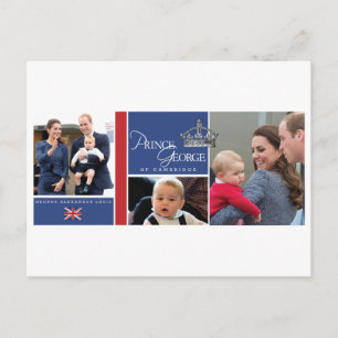 Prince George - William & Kate Postcard