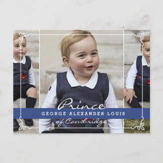 Prince George - William & Kate Postcard