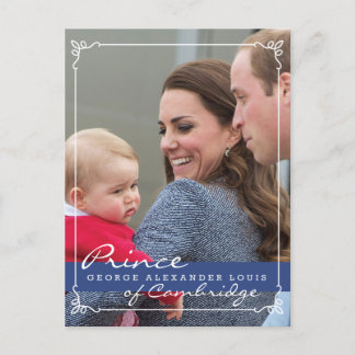 Prince George - William & Kate Postcard