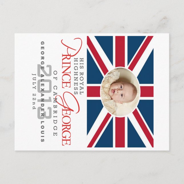 Prince George - William & Kate Postcard (Front)