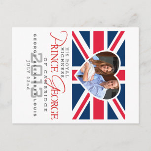 Prince George - William & Kate Postcard