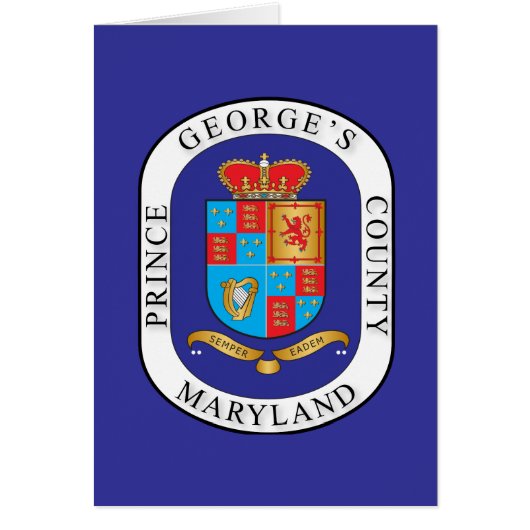 Prince George's County seal Cards (Front)