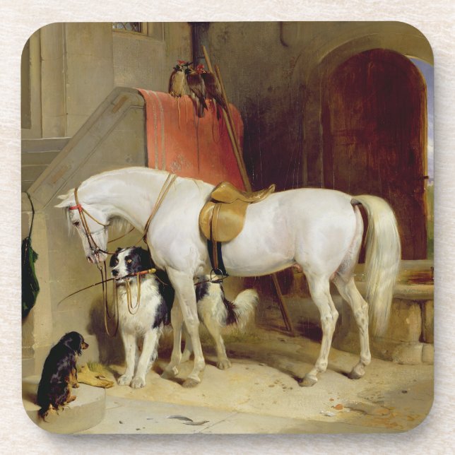 Prince George's Favourites (oil on canvas) Beverage Coaster (Front)