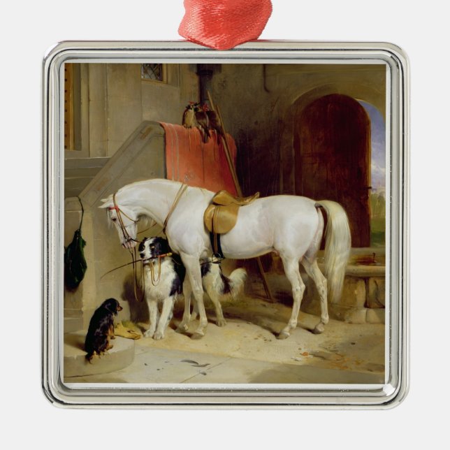 Prince George's Favourites (oil on canvas) Metal Ornament (Front)