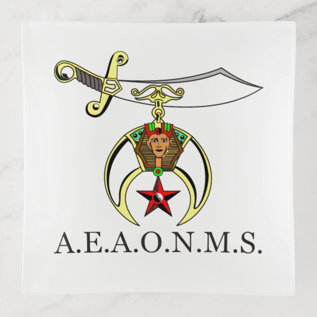 Prince Hall Shriners Trinket Tray (Front)